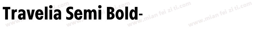 Travelia Semi Bold字体转换